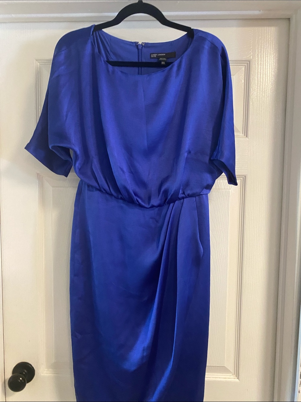 Women's Maggy London Royal Blue Satin Dress size 6P